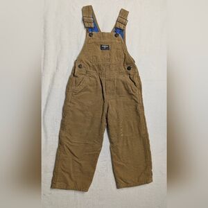 OshKosh B'gosh Tan Corduroy Kids Overalls